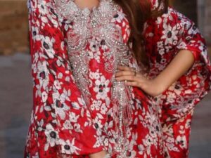 Mozali Elegance: Embroidered Pure Silk 2-Piece Set