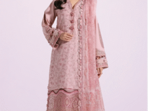 Exquisite Embroidered Ethnic Unstitched Suit | 3-Piece Ensemble