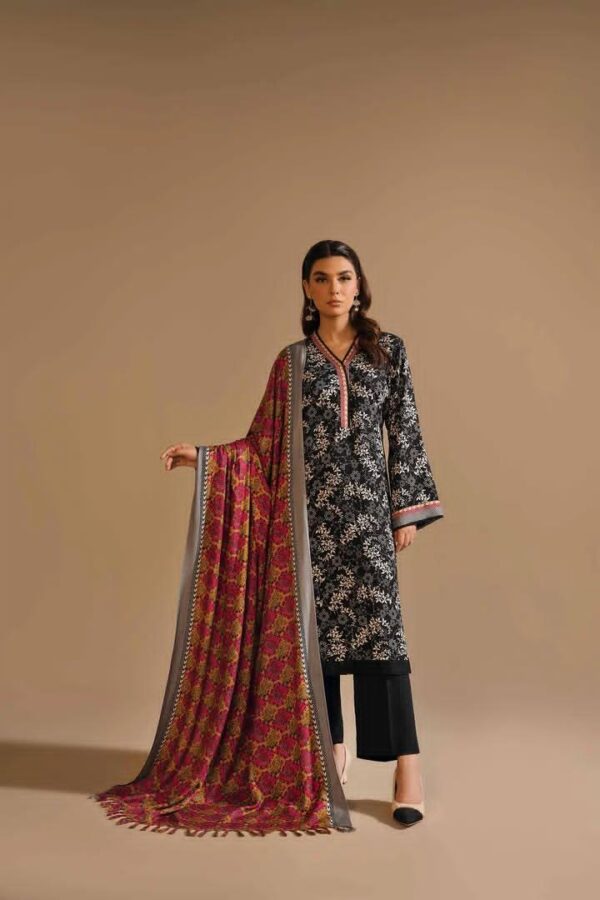 Nishat Khaddar Printed 3 Piece Suit